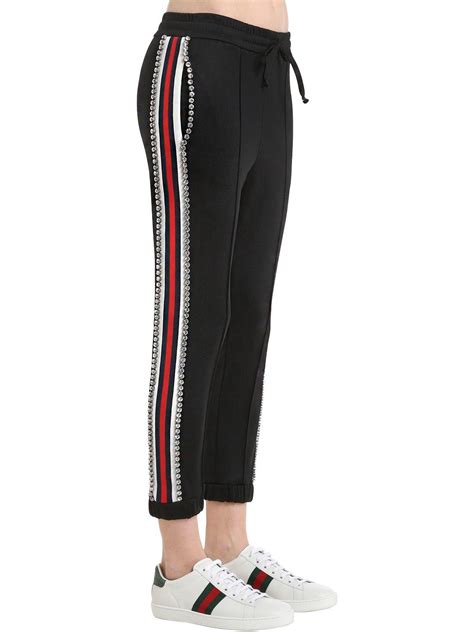 black gucci track pants|gucci track pants women's.